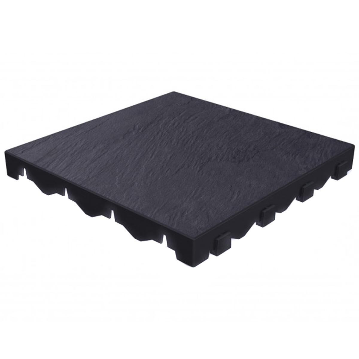 Grosfillex Floor Tile Kit for Garden Shelter 7.5M2 Charcoal Slate