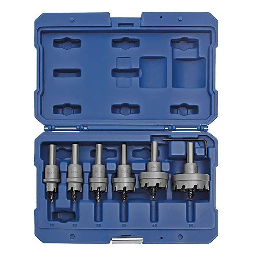 HOLEMAKER 16-50mm 4.5mm Deep TCT Metal Holesaw Set - 6 Piece MCS-SET6