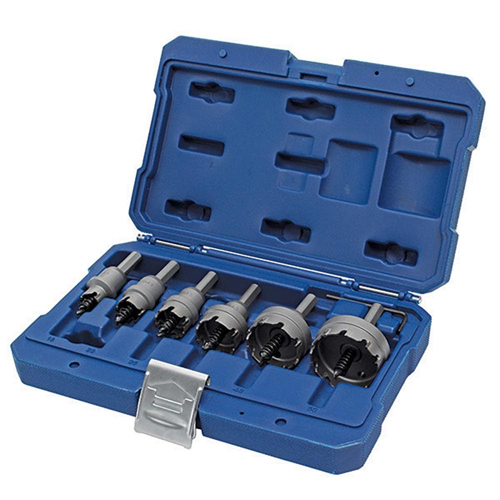 HOLEMAKER 16-50mm 4.5mm Deep TCT Metal Holesaw Set - 6 Piece MCS-SET6