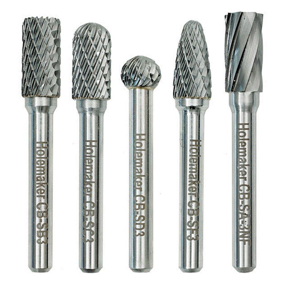 HOLEMAKER Round Tube Carbide Burr Set CB-SET-01