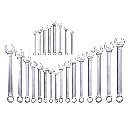 HRD 24 Piece 6-22mm Ring and Open End Spanner Set HCSSM24
