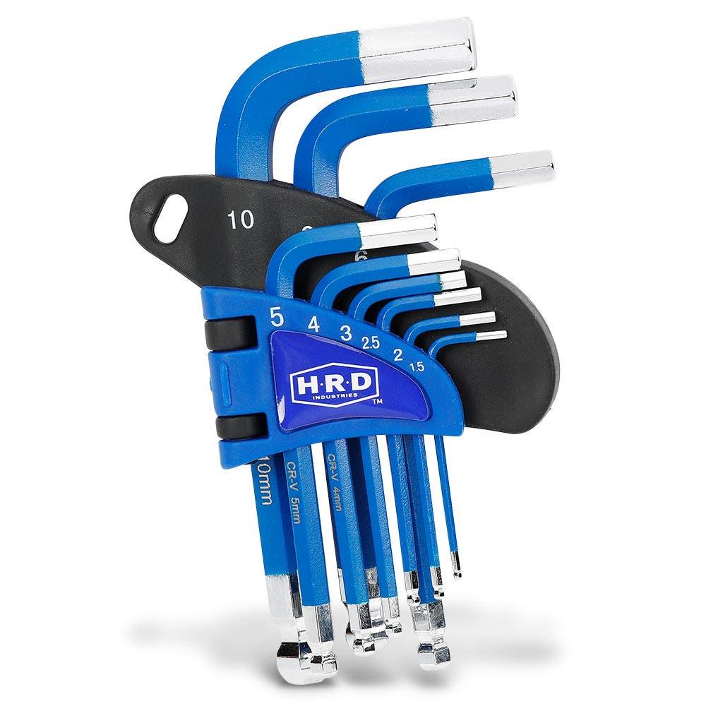 HRD 9 Pc Metric Hex Key Set HRD9PCAKMETSH