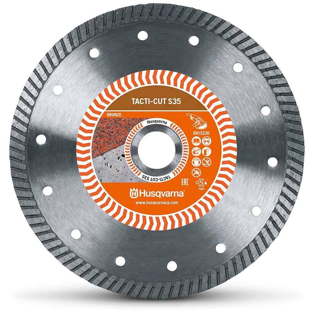 HUSQVARNA 105mm Turbo Diamond Blade for GENERAL Purpose Cutting - TACTI-CUT S35