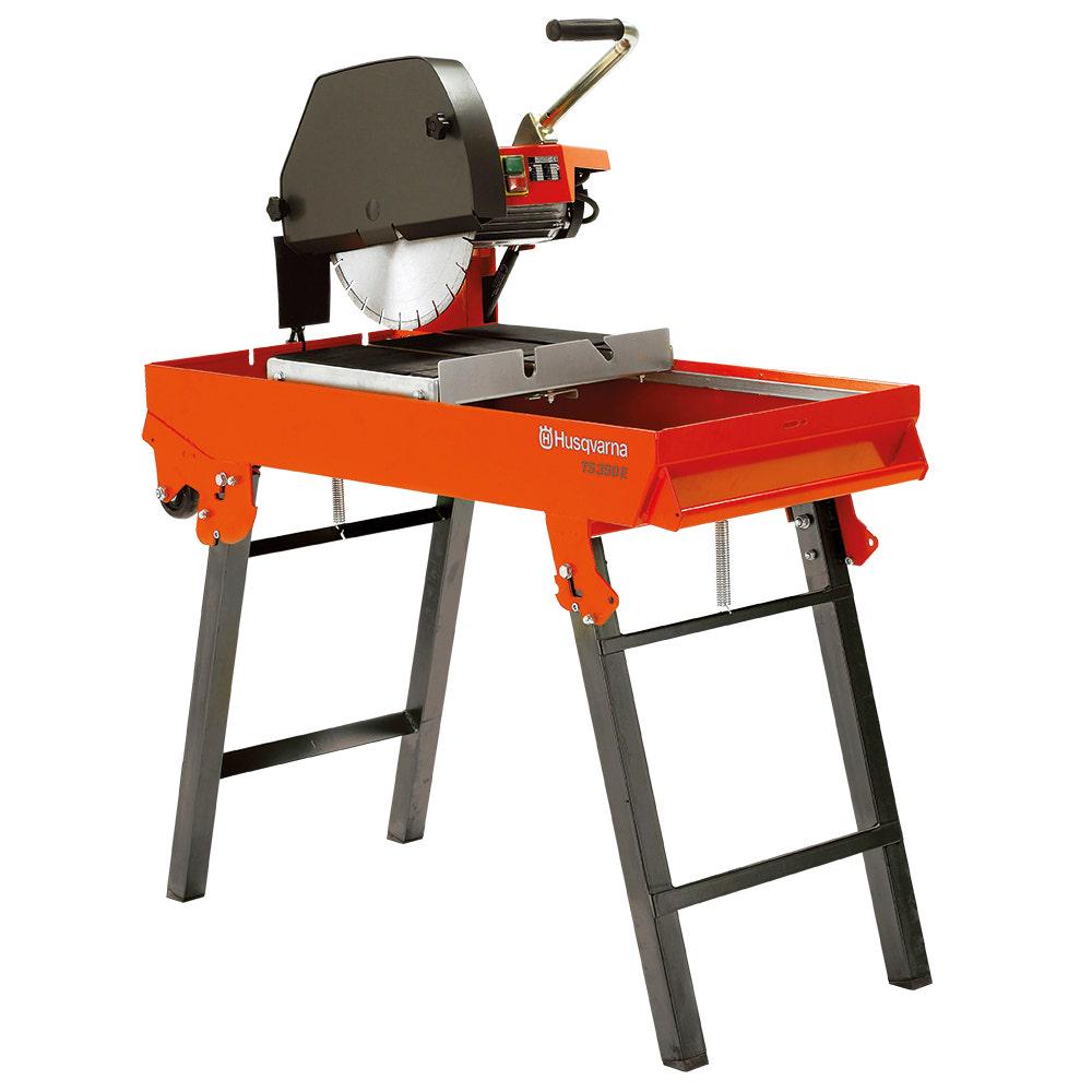 HUSQVARNA 2200W 355mm Brick Saw with Stand and Water Pump TS 350 E 965148019