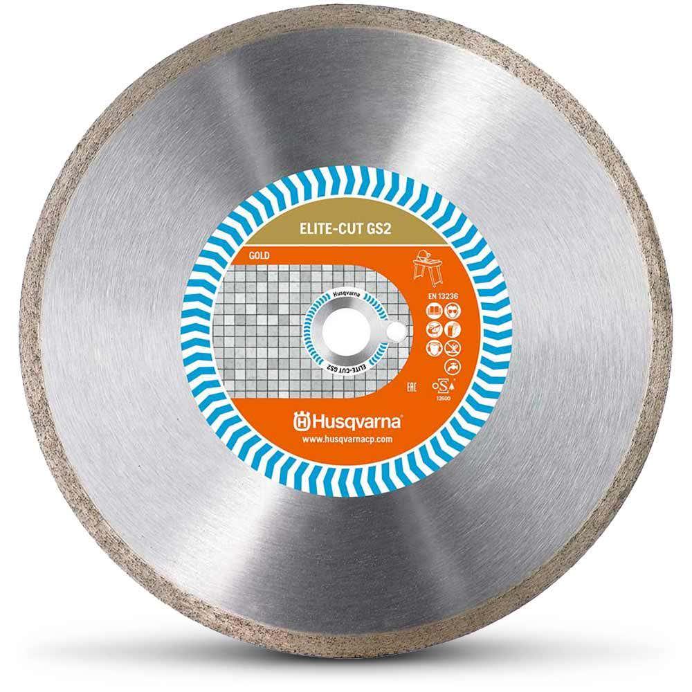 HUSQVARNA 250mm Continuous Rim Diamond Blade for Ceramic Cutting - ELITE-CUT GS2