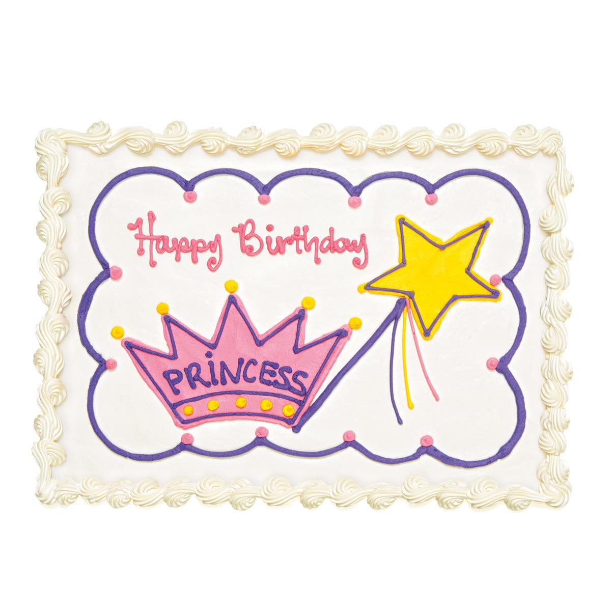 Happy Birthday - Princess Crown Cake