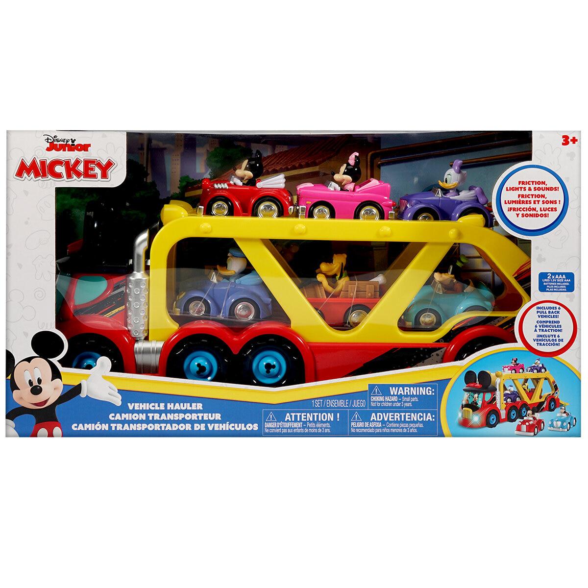Hasbro Lights And Sounds Extra Large Hauler With 6 Vehicles Minnie