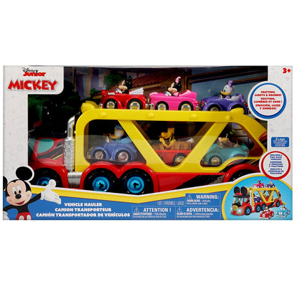 Hasbro Lights And Sounds Extra Large Hauler With 6 Vehicles Minnie