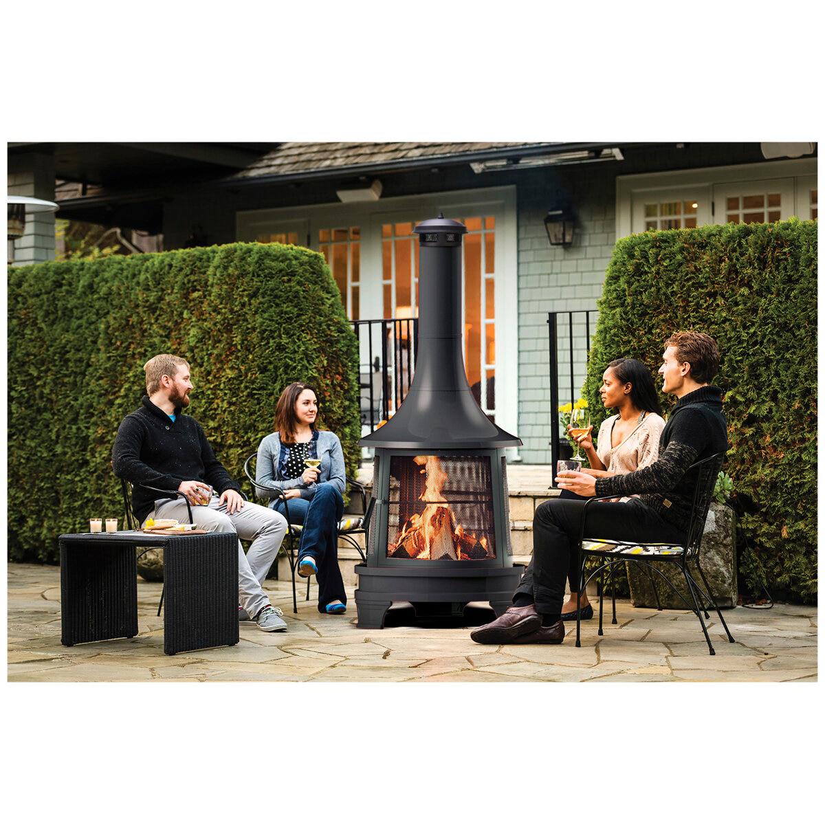 Hello Outdoors Chiminea With Cooking Grill