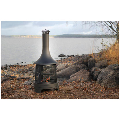 Hello Outdoors Chiminea With Cooking Grill