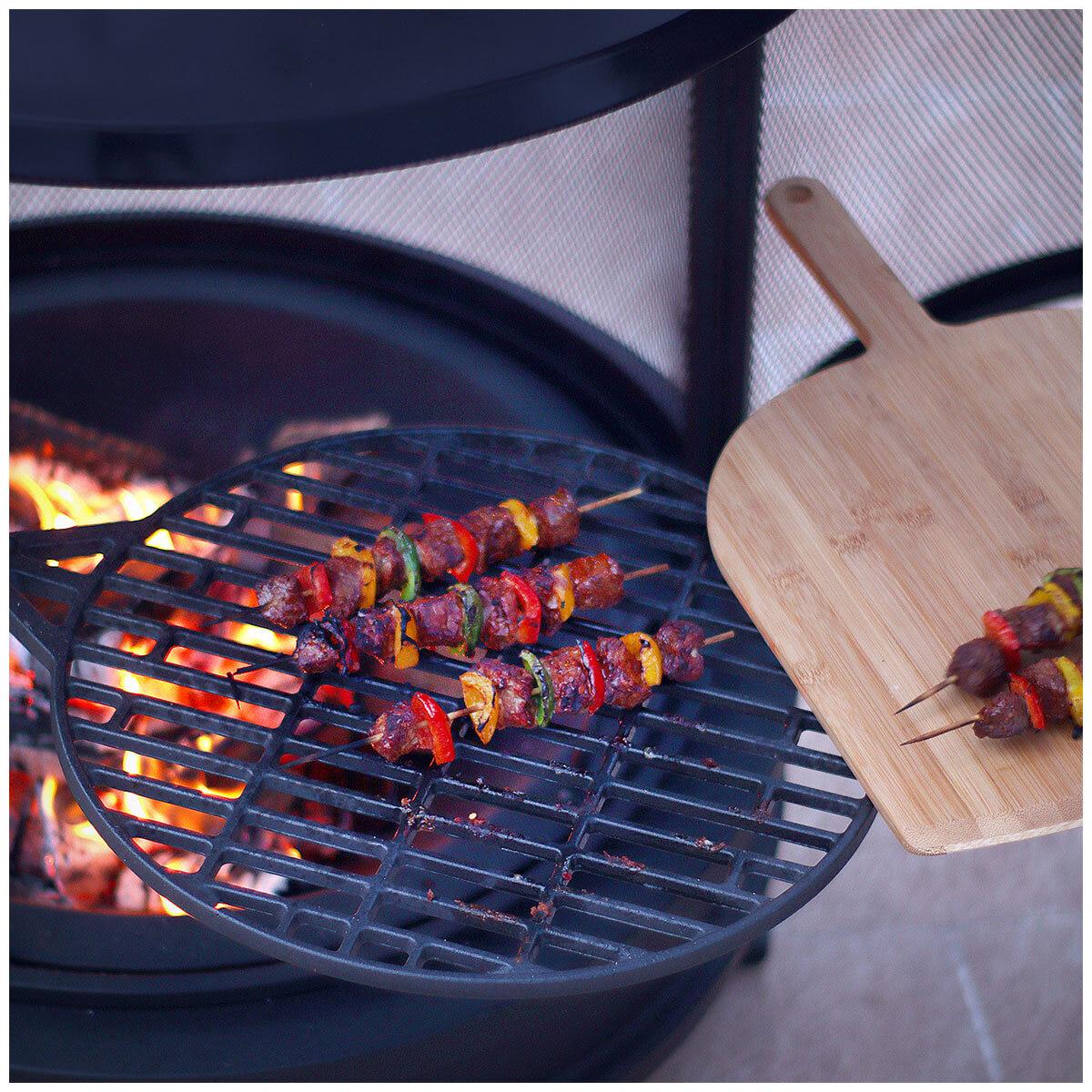 Hello Outdoors Chiminea With Cooking Grill