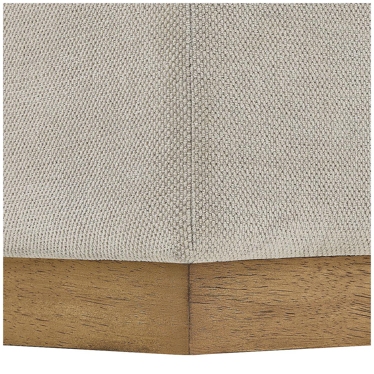 Henredon 4 Piece Fabric Sectional With Ottoman