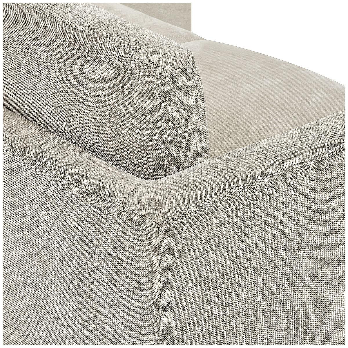 Henredon 4 Piece Fabric Sectional With Ottoman