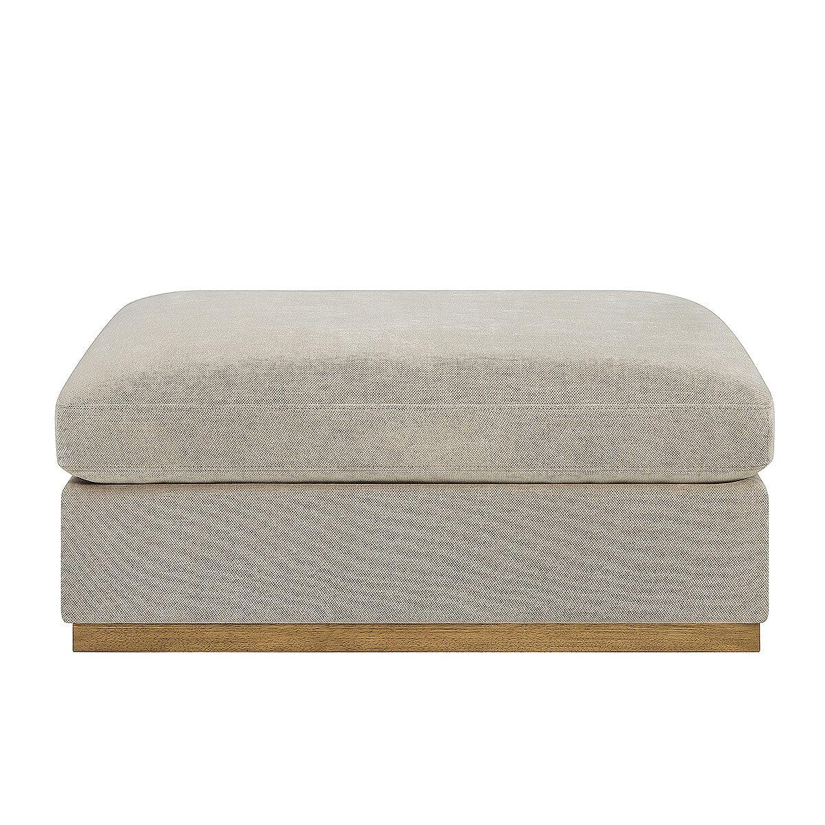 Henredon 4 Piece Fabric Sectional With Ottoman