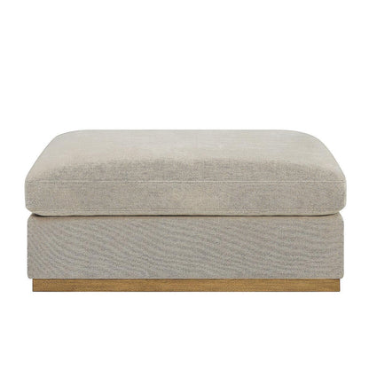 Henredon 4 Piece Fabric Sectional With Ottoman