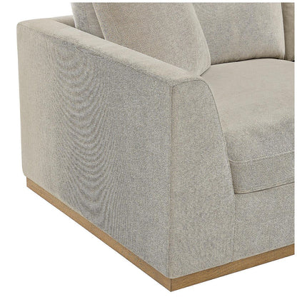 Henredon 4 Piece Fabric Sectional With Ottoman