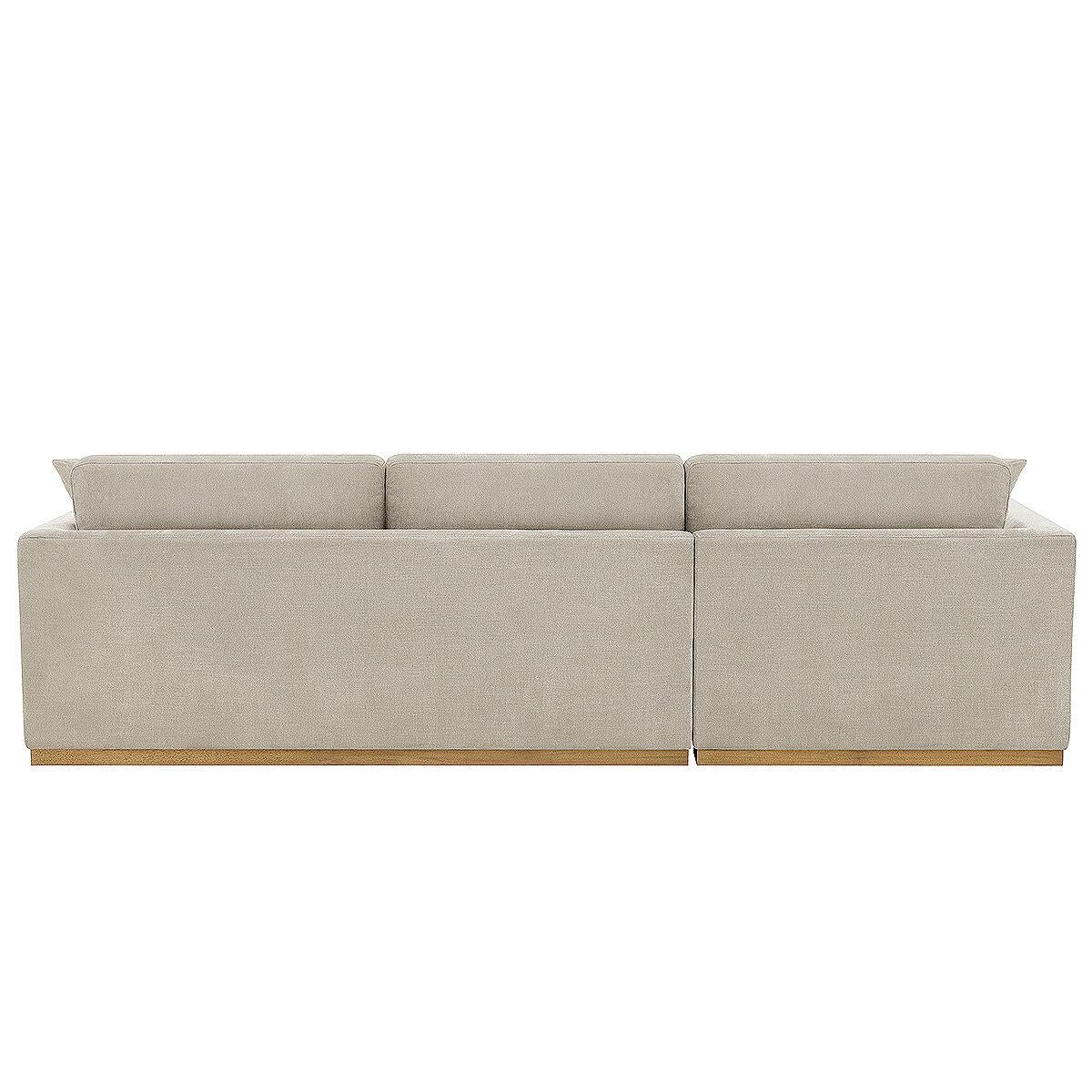 Henredon 4 Piece Fabric Sectional With Ottoman