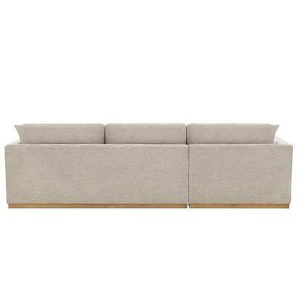 Henredon 4 Piece Fabric Sectional With Ottoman