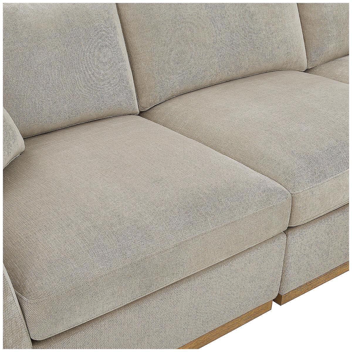 Henredon 4 Piece Fabric Sectional With Ottoman