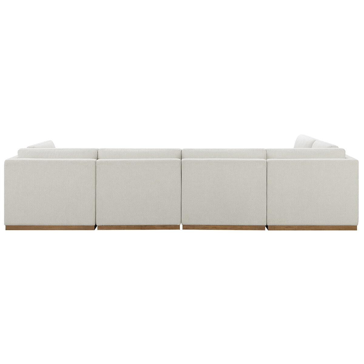 Henredon Fabric Modular Sectional With Ottoman 6 Piece