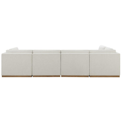 Henredon Fabric Modular Sectional With Ottoman 6 Piece