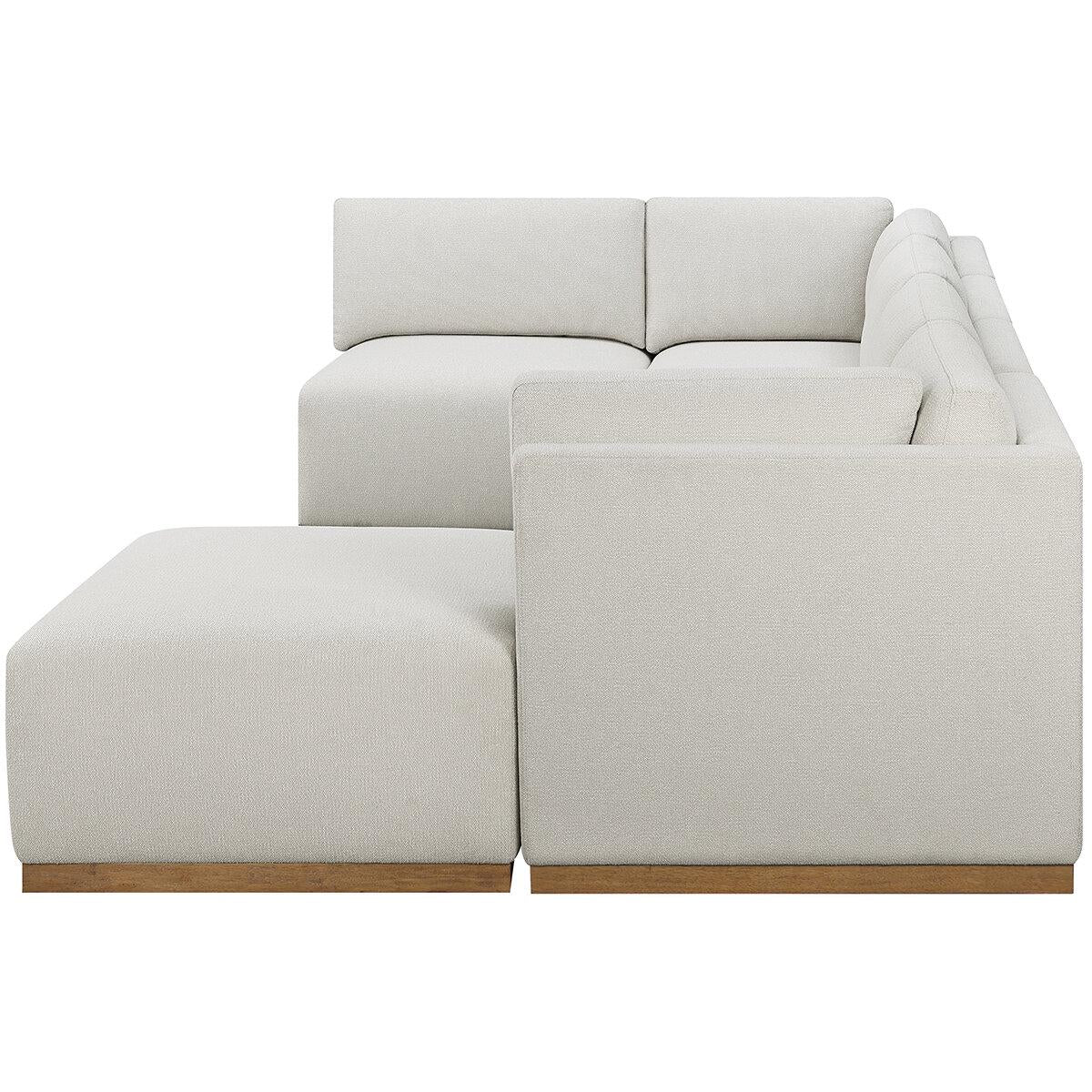 Henredon Fabric Modular Sectional With Ottoman 6 Piece