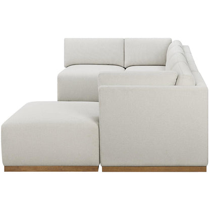 Henredon Fabric Modular Sectional With Ottoman 6 Piece