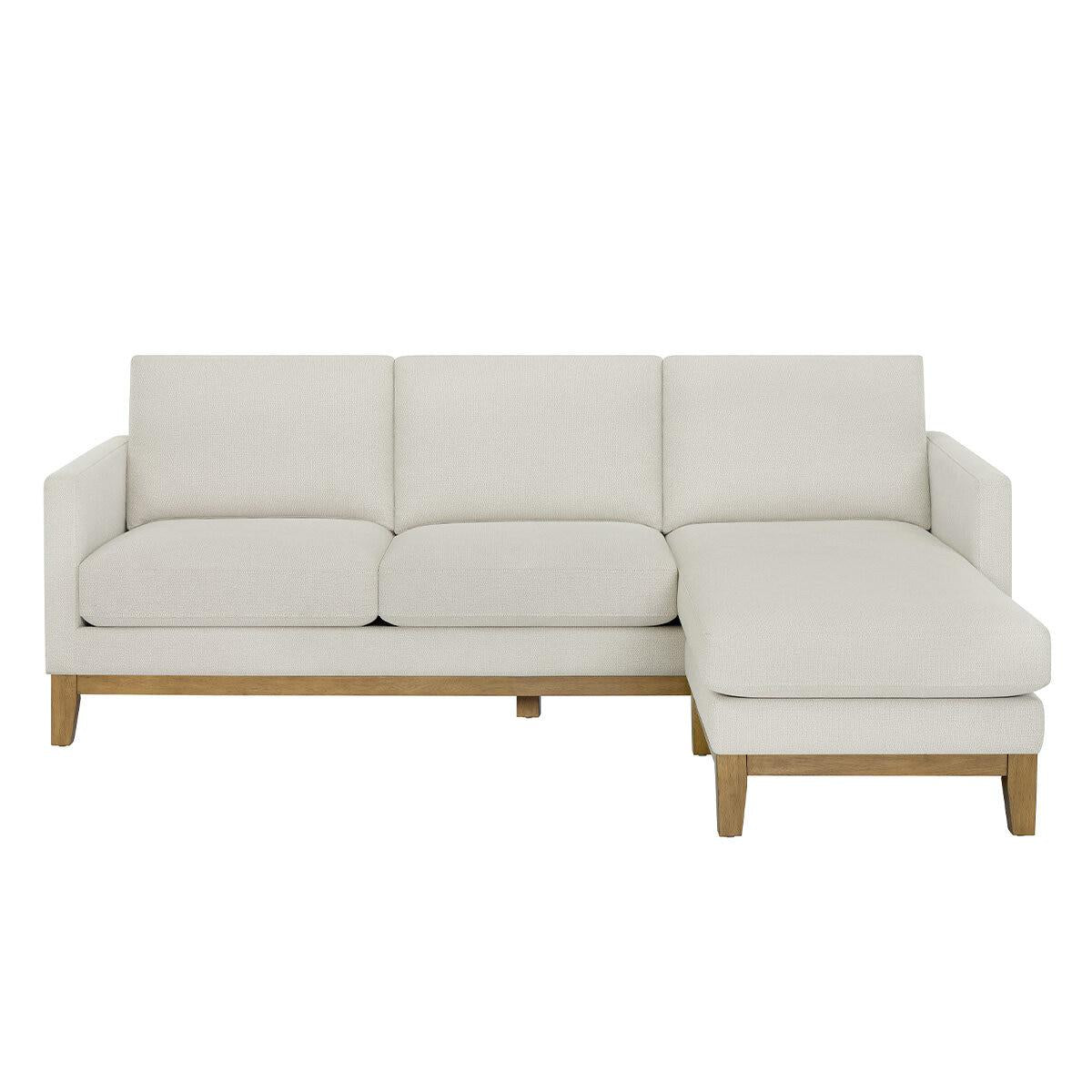 Henredon Fabric Sofa With Reversible Chaise