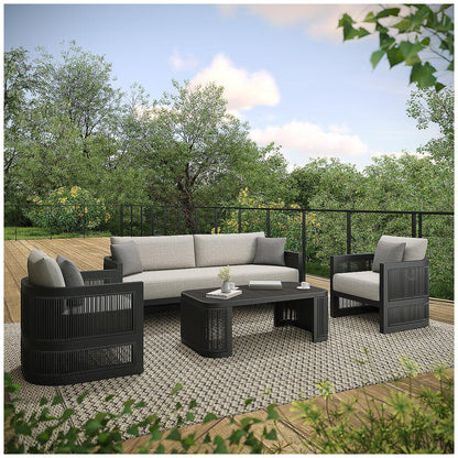 Henredon Saddleton 4 Piece Outdoor Seating Set