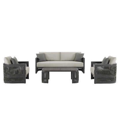 Henredon Saddleton 4 Piece Outdoor Seating Set