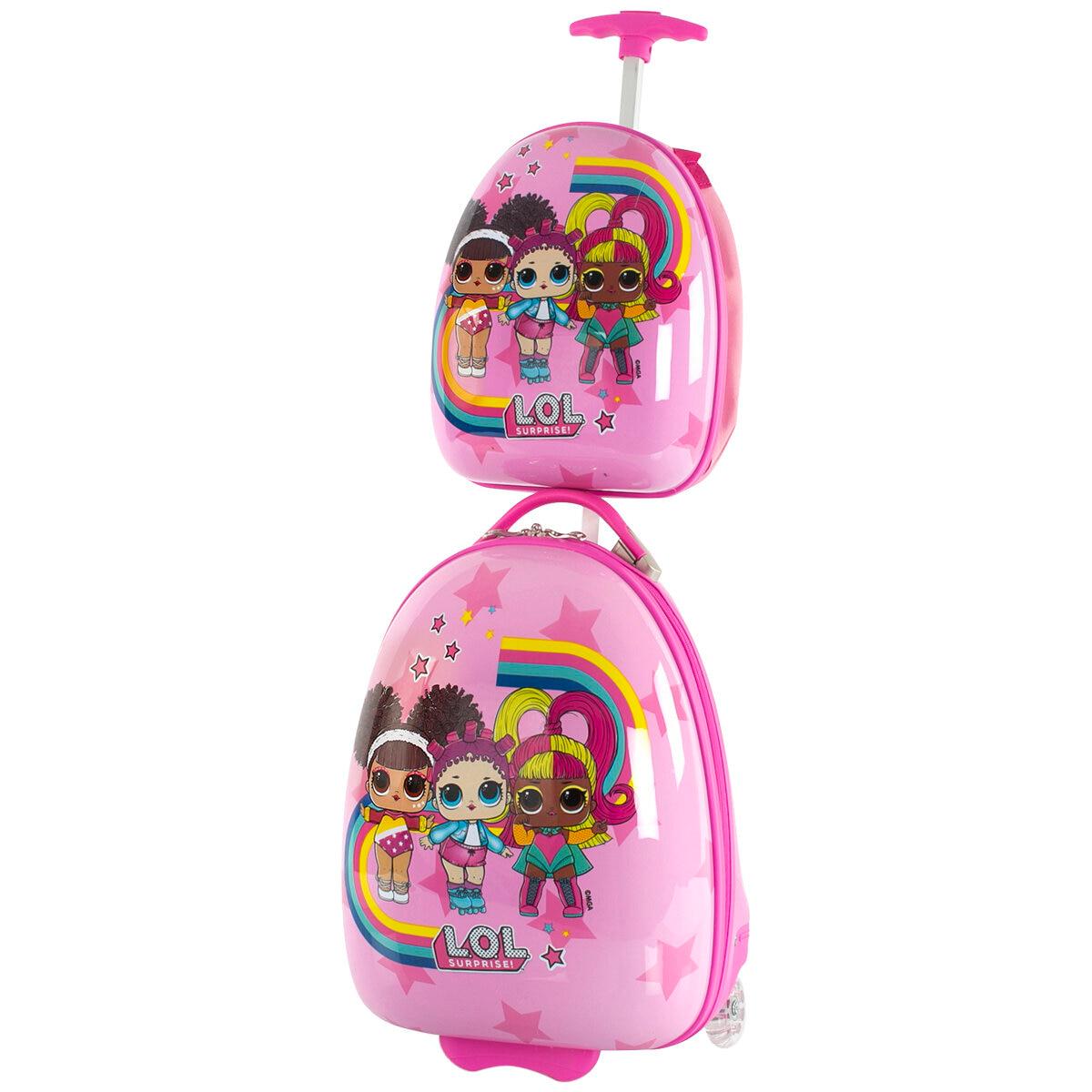 Heys Licensed Kids' 2 Piece Luggage And Backpack Set LOL