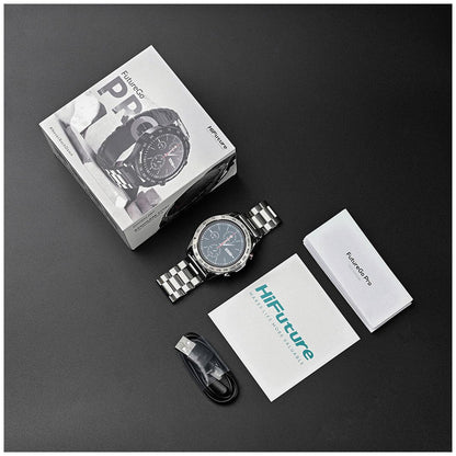 HiFuture FutureGo Pro Classic Stainless Steel Smart Watch Silver FUTUREGOPRO-SILVER