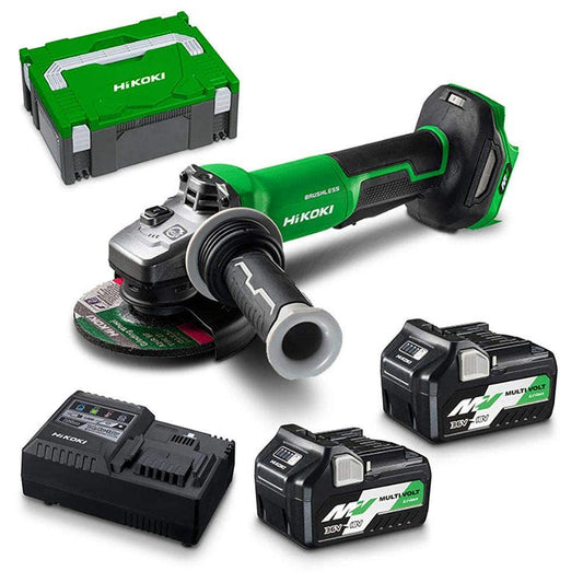 HiKOKI 36V 2 x 2.5 5.0Ah 125mm Angle Grinder Kit G3613DVF(HRZ)