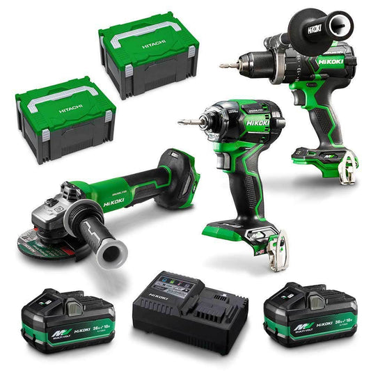 HiKOKI 36V Brushless 3 Piece 2 x 2.5 5.0Ah Combo Kit KC36DDBL3(HRZ)