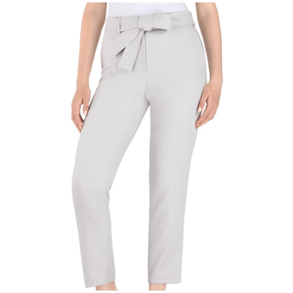 Hilary Radley Women's Tie Front Pants Light Grey