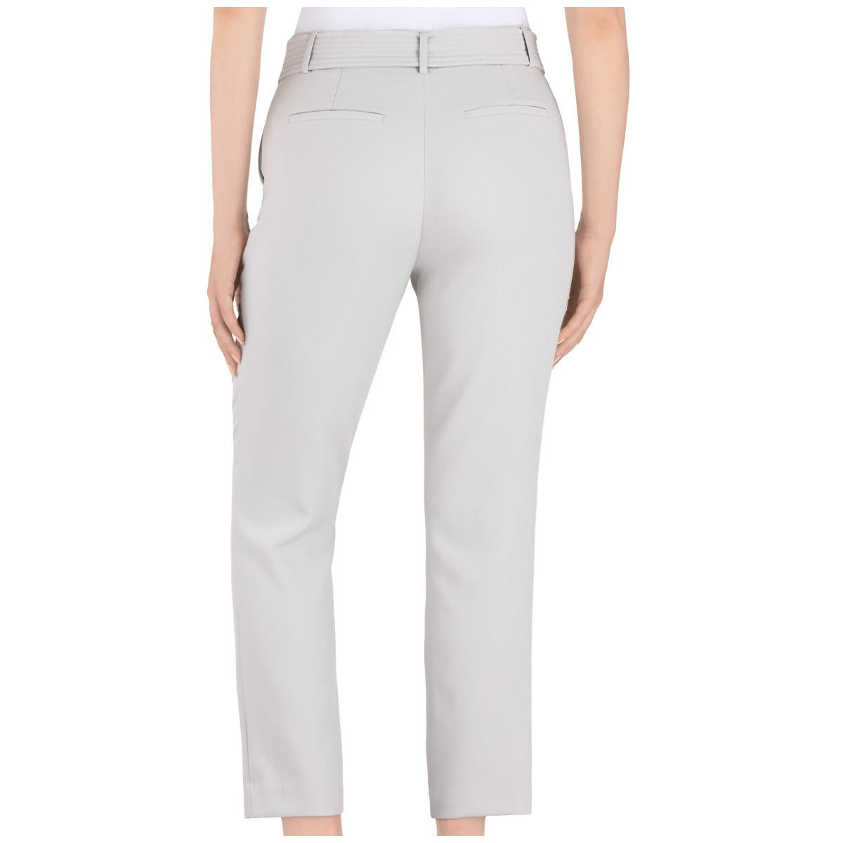 Hilary Radley Women's Tie Front Pants Light Grey