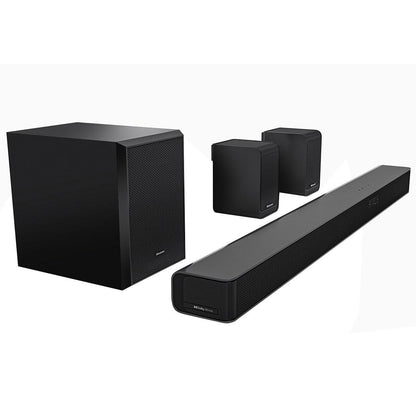 Hisense 5.1 Channel Dolby Atmos Soundbar With Wireless Subwoofer and Rear Speakers AX5100G