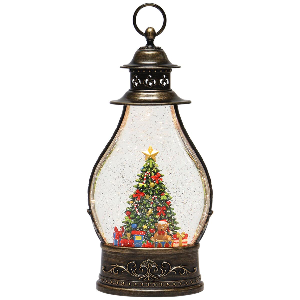 Holiday Scene Lanterns With LED lights Christmas Tree