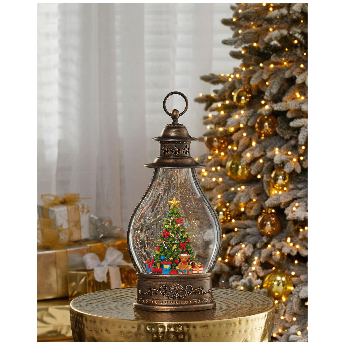 Holiday Scene Lanterns With LED lights Christmas Tree