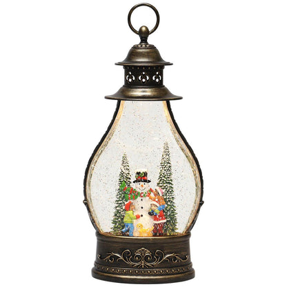 Holiday Scene Lanterns With LED lights Santa
