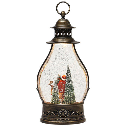 Holiday Scene Lanterns With LED lights Santa