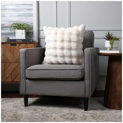 House and Home Luxe Faux Fur Cushion 55 x 55cm Light Brown