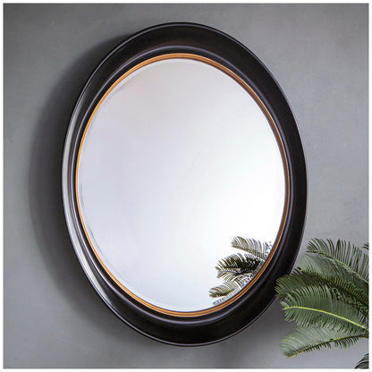 Hudson Living Fiddock Mirror Black and Gold 770 x 1000mm