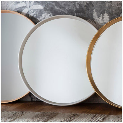 Hudson Living Harvey Round Mirror 950 x 950 mm Silver