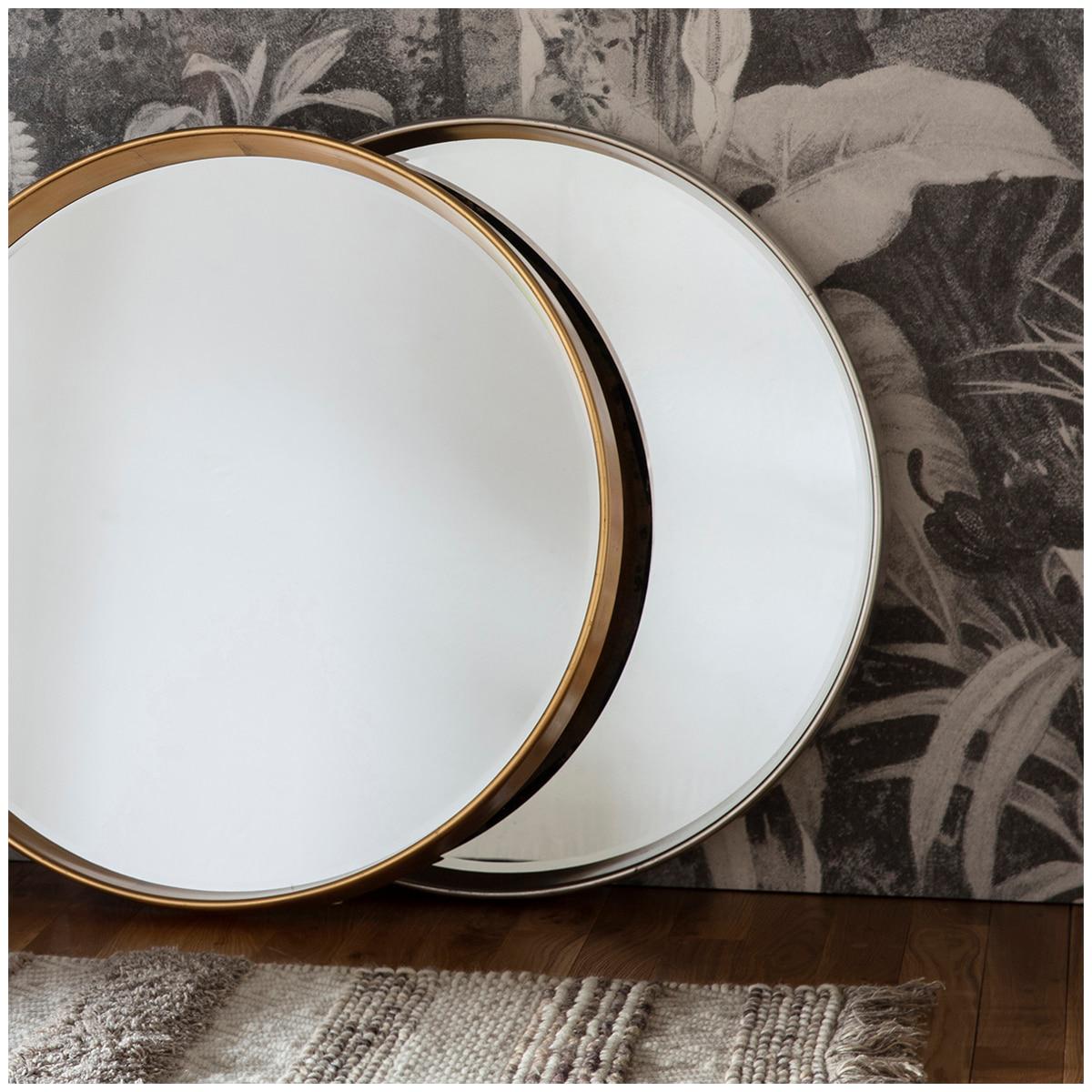 Hudson Living Harvey Round Mirror 950 x 950 mm Gold