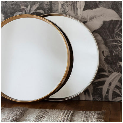 Hudson Living Harvey Round Mirror 950 x 950 mm Gold