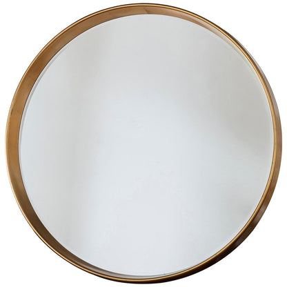 Hudson Living Harvey Round Mirror 950 x 950 mm Gold