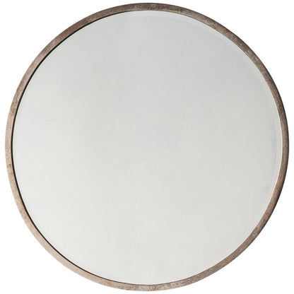 Hudson Living Higgins Round Mirror Silver 600 x 600mm