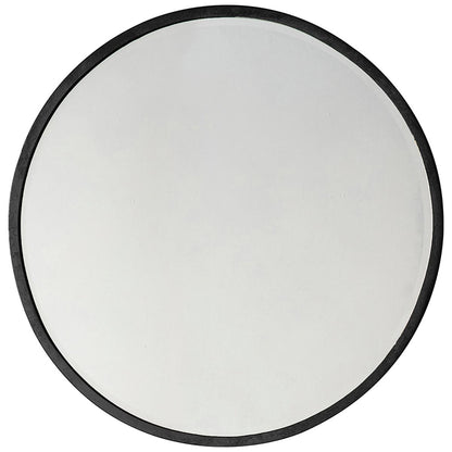 Hudson Living Higgins Round Mirror Black 600 x 600mm