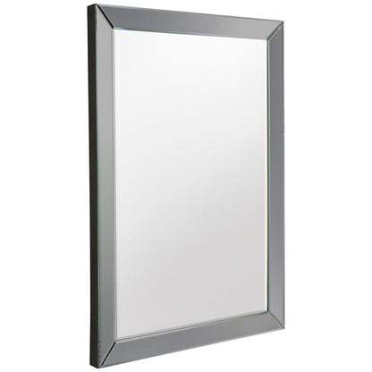 Hudson Living Lunda Rectangle Euro Grey Mirror 915 x 610mm